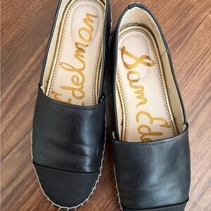 Sam Edelman Black Espadrille Flats Krissy Size 8.5 Women’s Shoes